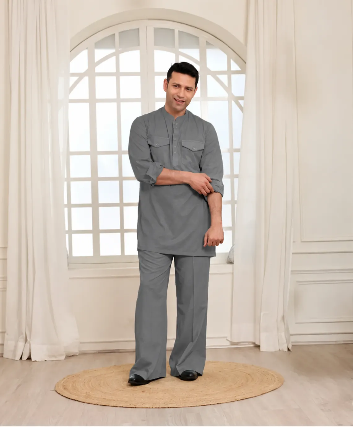 Essential Co-Ord Set - Grey - Image 3