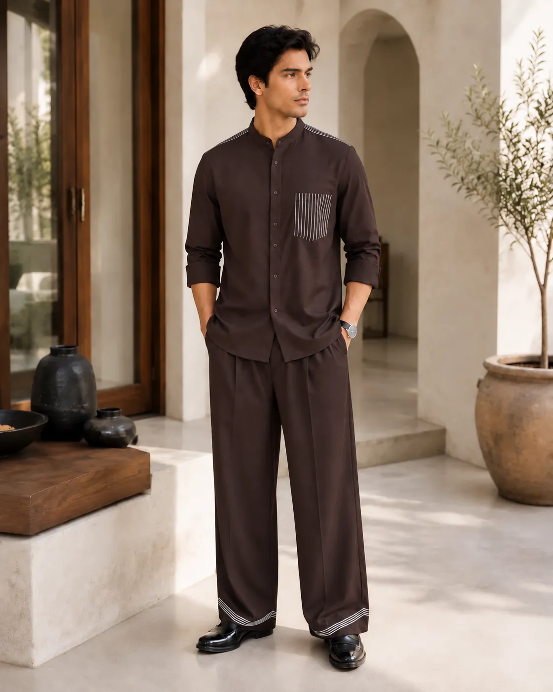 Urban Co-Ord Set - Chocolate - Image 2