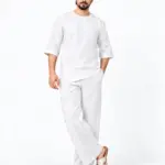 Veloura Co-ord Set - Pearl White