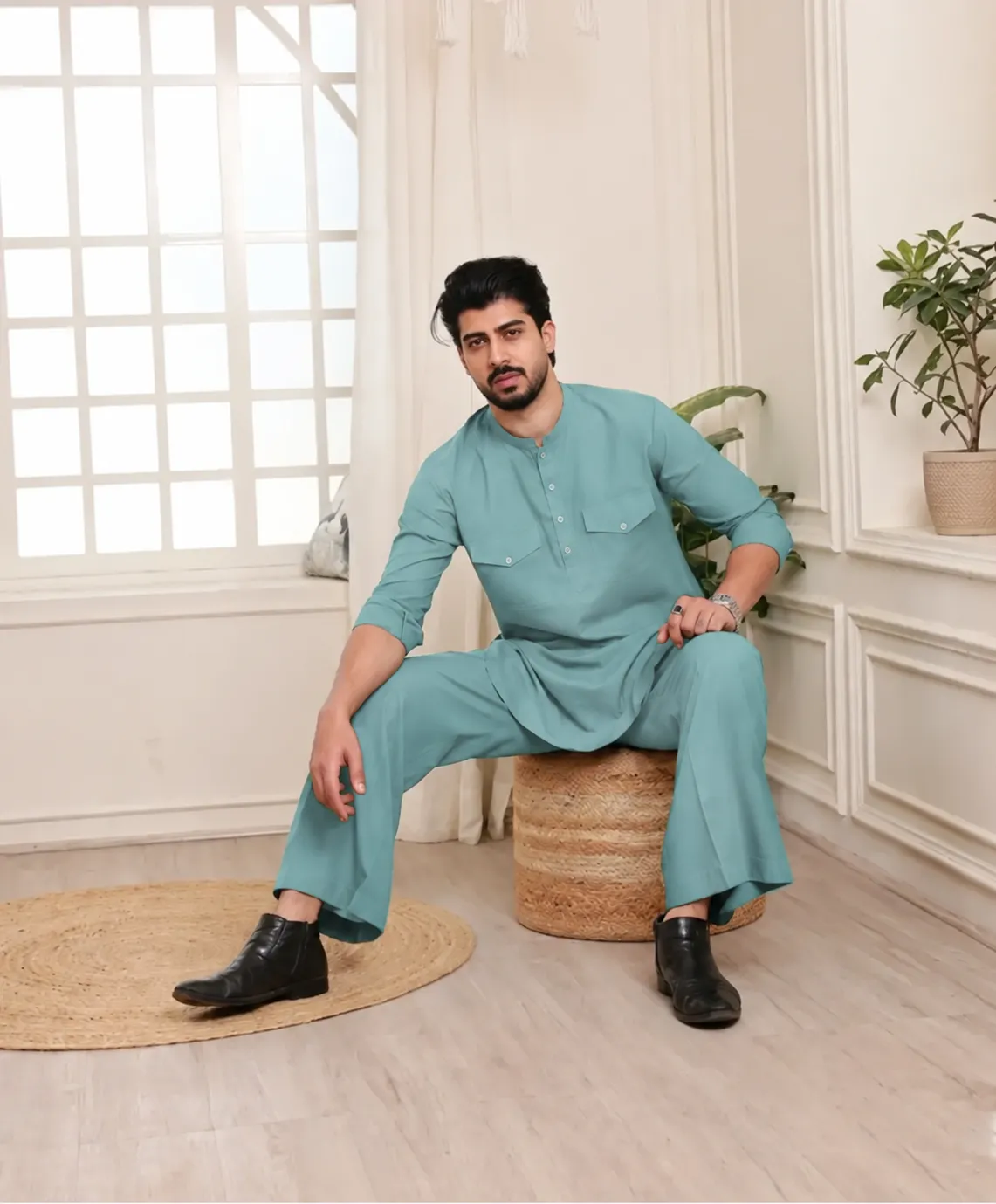 Elite Co-Ord Set - Aqua - Image 2