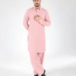 Royale Kurta Set - Top and Bottom - Pink