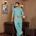 Smart Co-Ord Set - Aqua