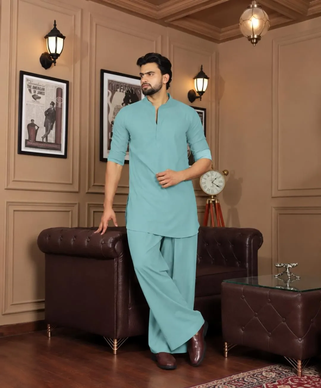 Smart Co-Ord Set - Aqua