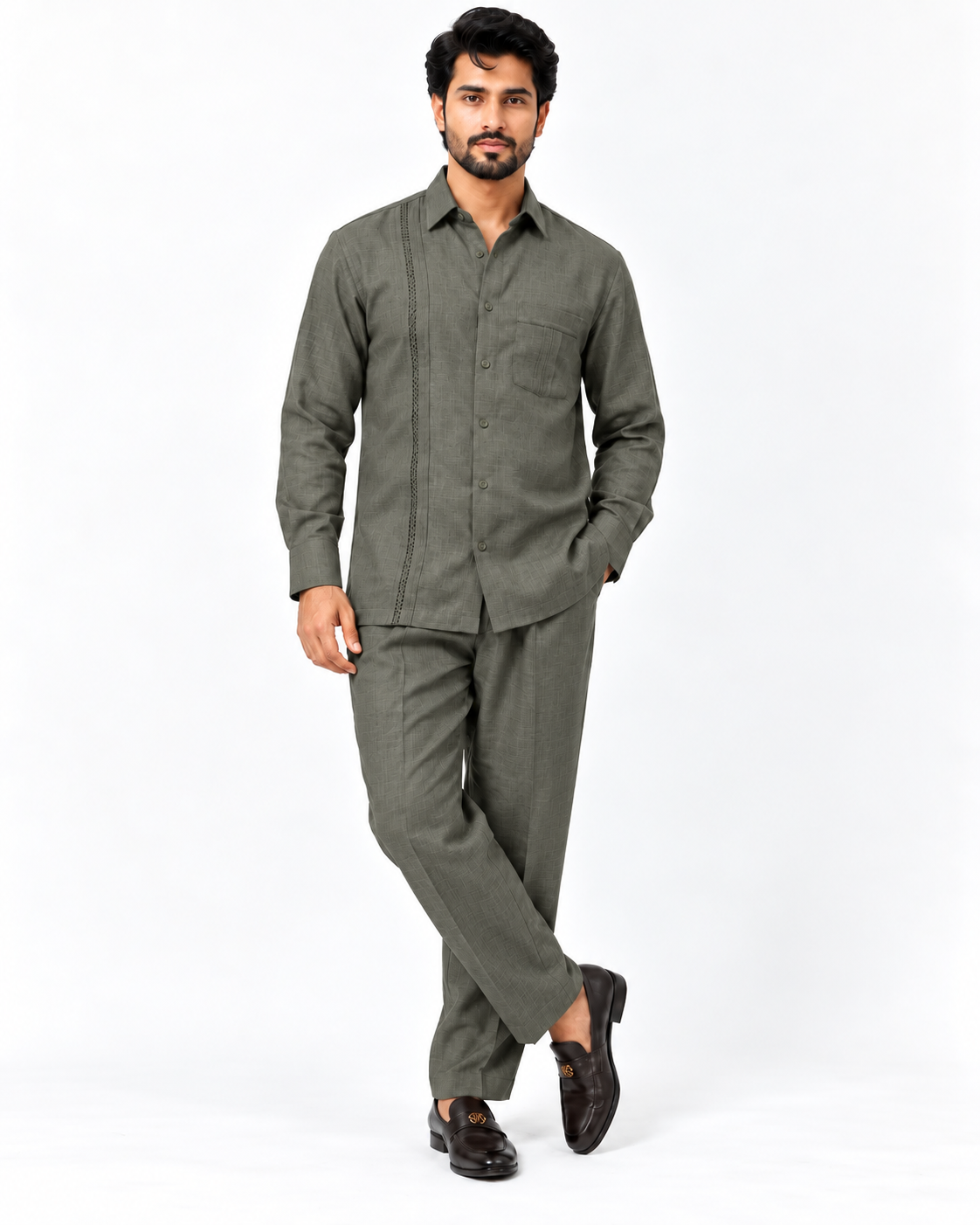 Muse Co-ord Set - Olive Green