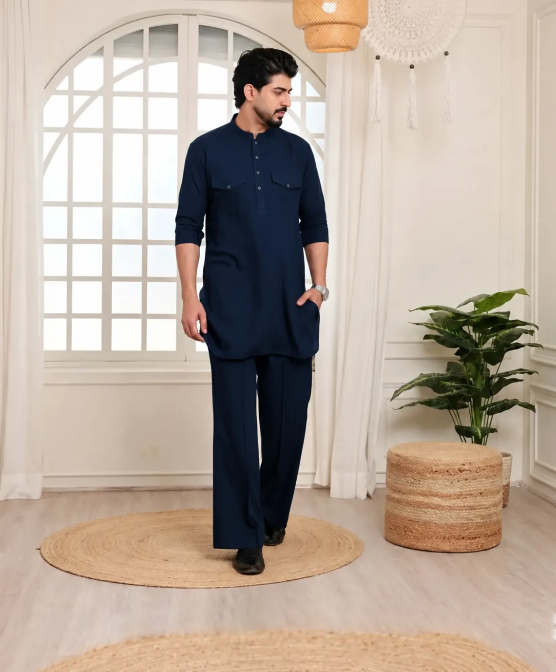 Elite Co-Ord Set - Navy Blue