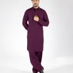 Royale Kurta Set - Top and Bottom - Wine