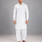 Pathani Kurta Salwar Set - White