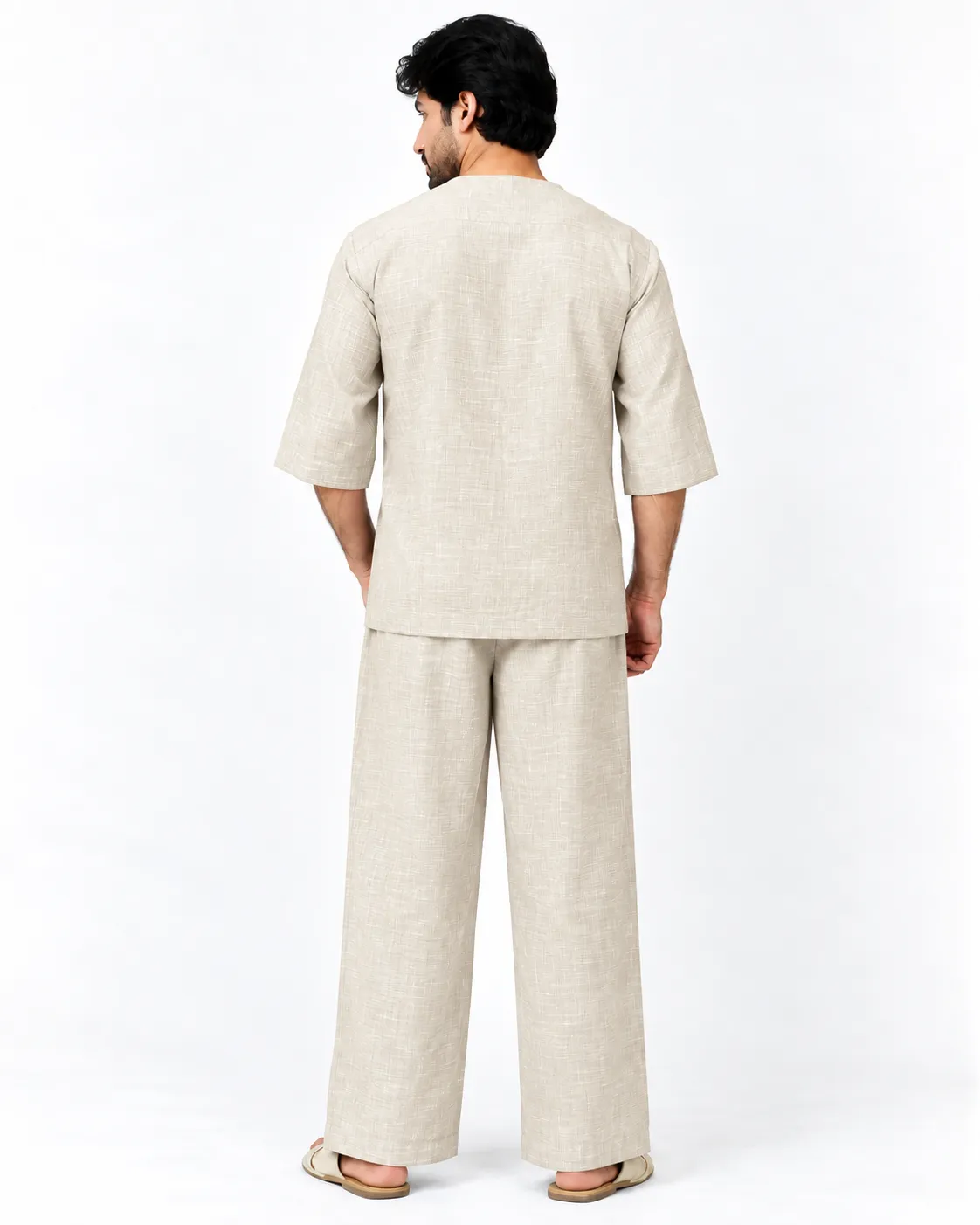 Veloura Co-ord Set - Off White - Image 4