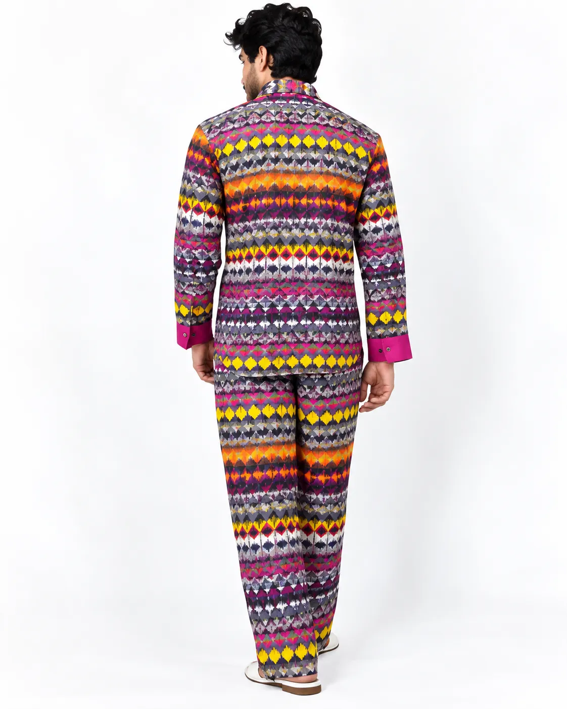 Zig-Zag Co-Ord Unisex - Top and Bottom - Multicolor - Image 4