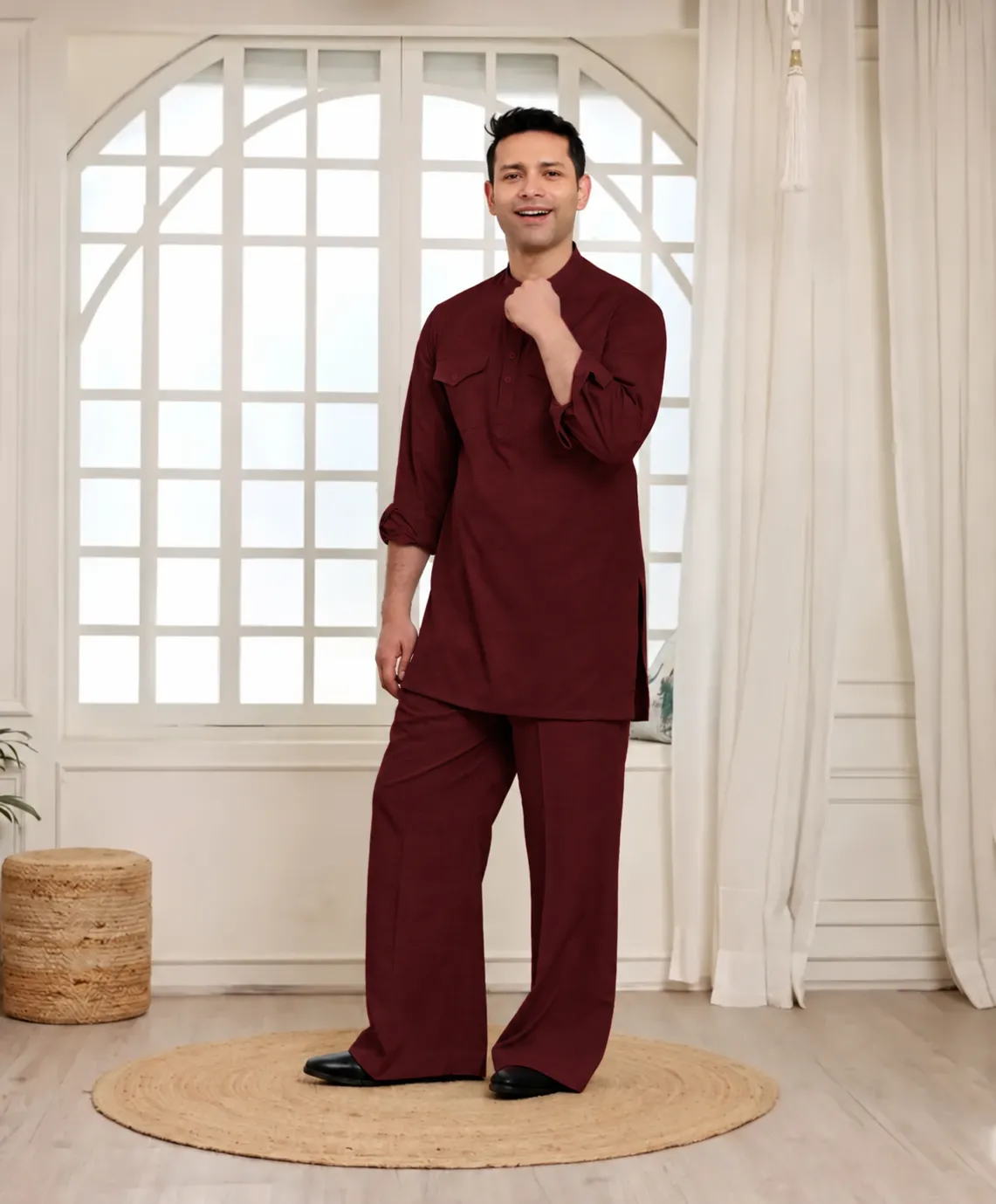 Essential Co-Ord Set - Mahroon