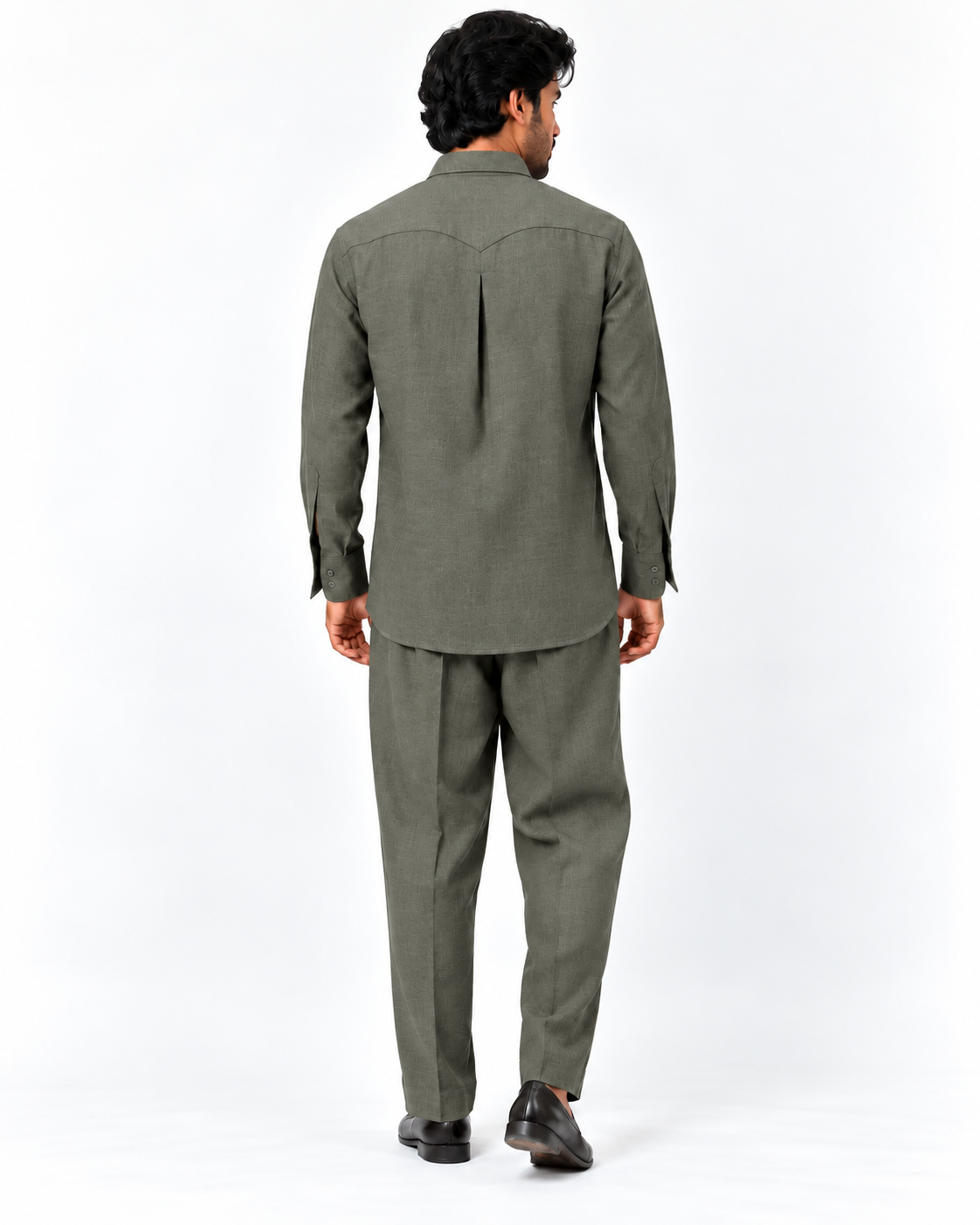 Muse Co-ord Set - Olive Green - Image 2