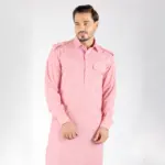 Classic Kurta Set - Top and Bottom - Pink